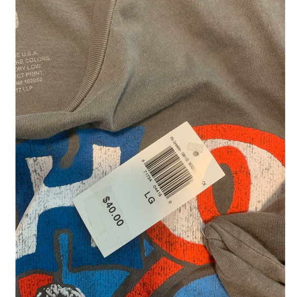 The Who Gray Graphic 100% Cotton Short Sleeve T-Shirt Size L - Picture 6 of 6